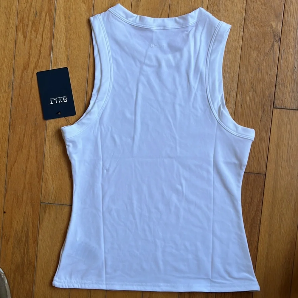 BYLT Basics White Women's Tank Top